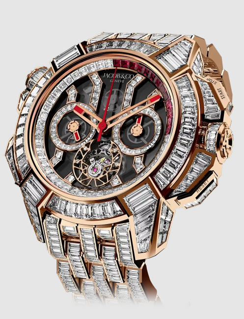Jacob & Co epic x chrono tourbillon baguette BLACK CRYSTAL BRACELET EC380.40.BD.BD.A40BD Replica watch (image for) Jacob & Co epic x chrono tourbillon baguette BLACK CRYSTAL BRACELET EC380.40.BD.BD.A40BD Replica watch